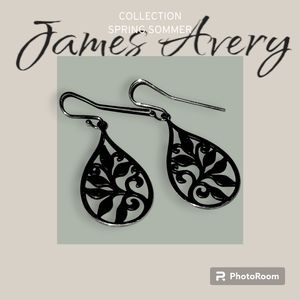 James Avery Sterling Silver Abounding Vine Earrings